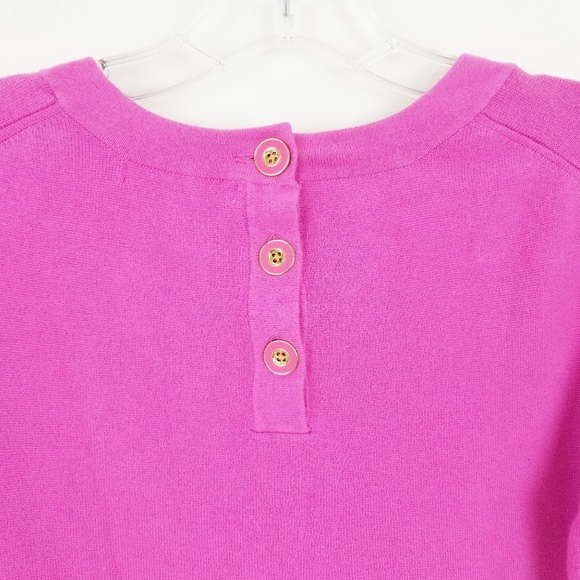 BANANA REPUBLIC Geranium Pink soft cotton sweater - Picture 5 of 8